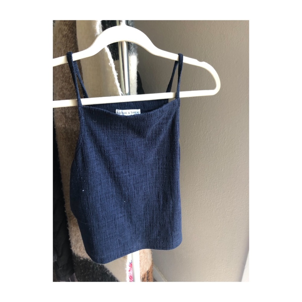 Madewell navy linen tank top